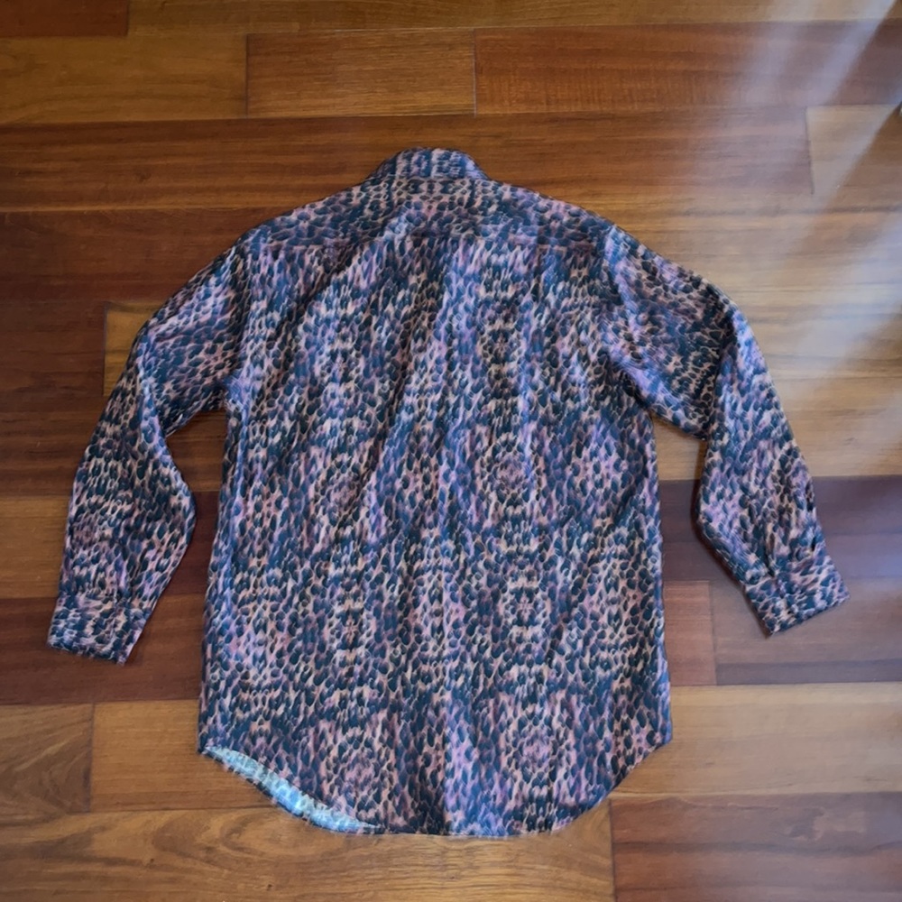 NWT SOLID & STRIPED The Oxford Leopard-Print Linen Shirt - Picture 5 of 9